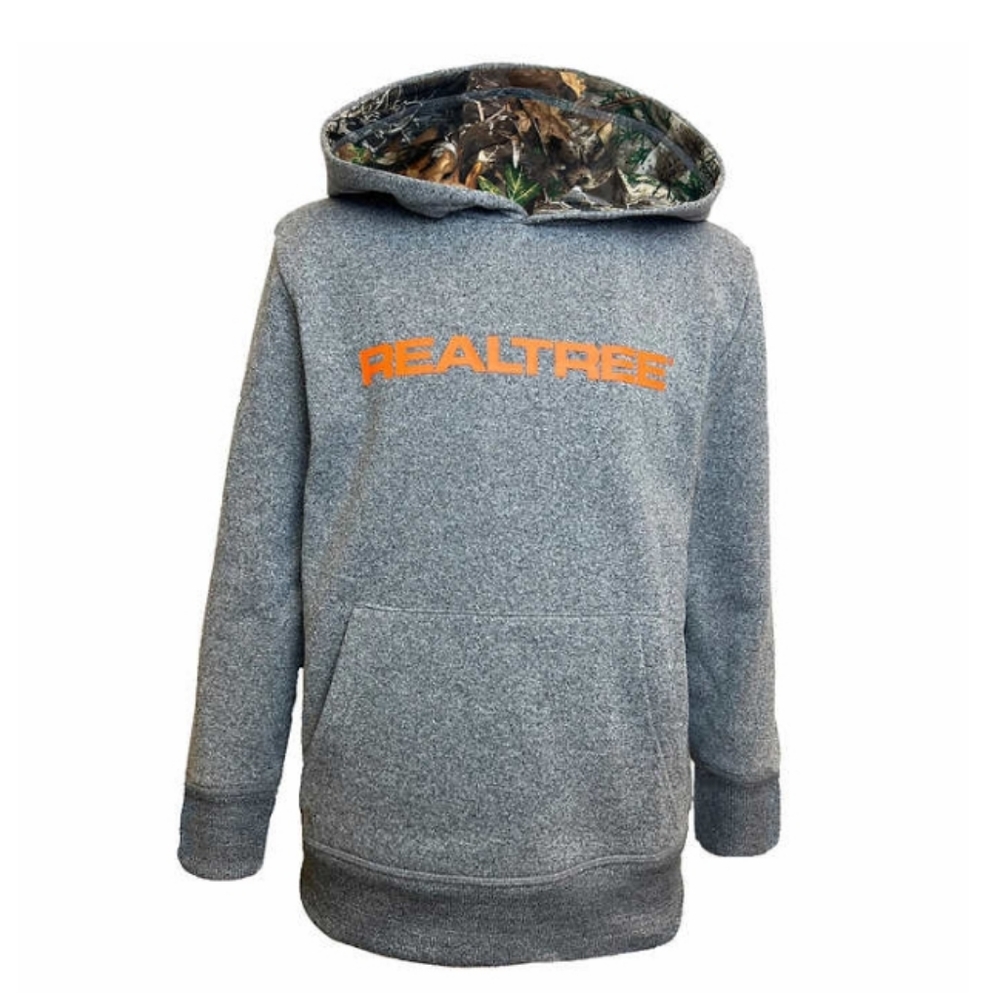 Boys Realtree Youth Hoodie, Size XL (18-20) Color Gray